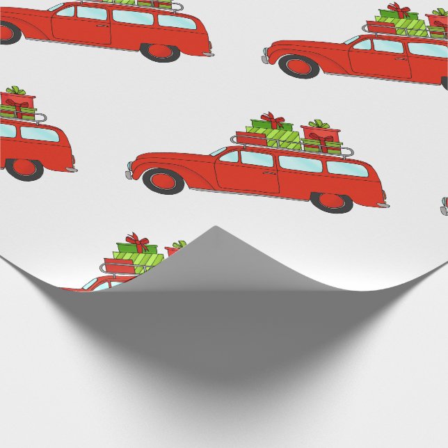 Papier Cadeau Main retro Christmas (Coin)