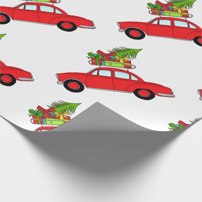 Papier Cadeau Main retro Christmas (Coin)