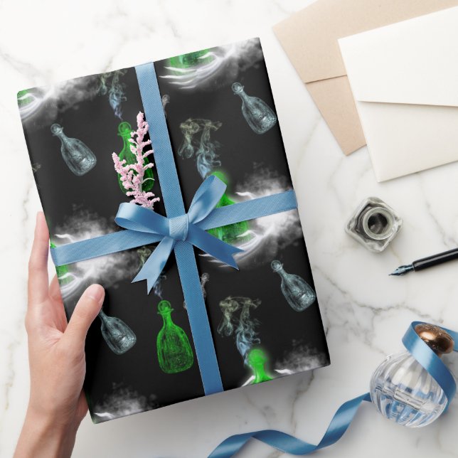 Papier Cadeau Mains Fantomatiques Halloween Épouvante  (Cadeaux)