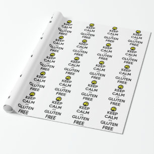 Papier Cadeau Maintenez calme il est gluten libre