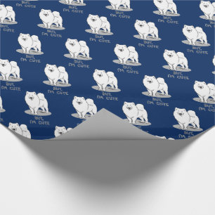 Papier Cadeau Mais je suis mignon Samoyed Dog Funny Sammie