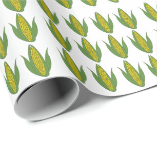 Papier Cadeau Maïs Plante Motif Maïs