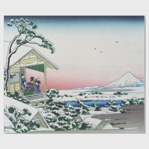 Papier Cadeau Maison de thé Koishikawa vue sur le mont Fuji de H