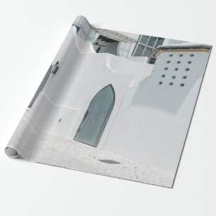 Papier Cadeau Maison en béton blanc