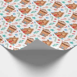 Papier Cadeau Maison en pain d'épice
