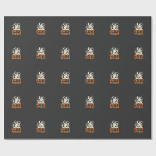 Papier Cadeau Maison hantée Halloween Pretty Wicked_1