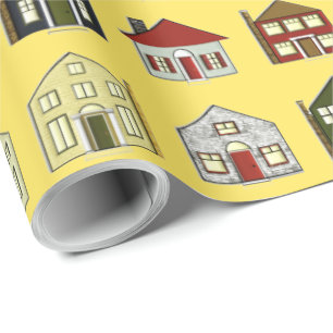 Papier Cadeau Maisons immobilières