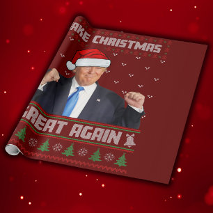 Papier Cadeau Make Christmas Great Again Donald Trump Xmas Funny