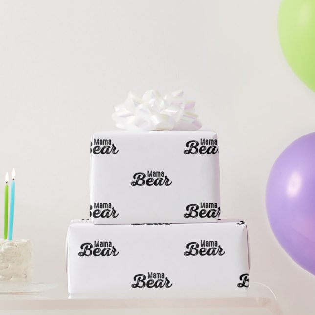 Papier Cadeau Mama Bear (Cadeaux de fête)