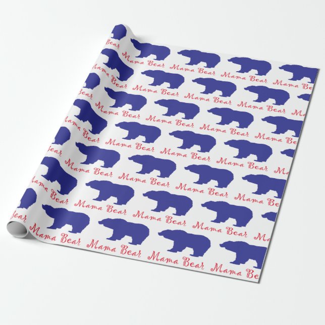 Papier Cadeau Mama Bears - (Déroulé)