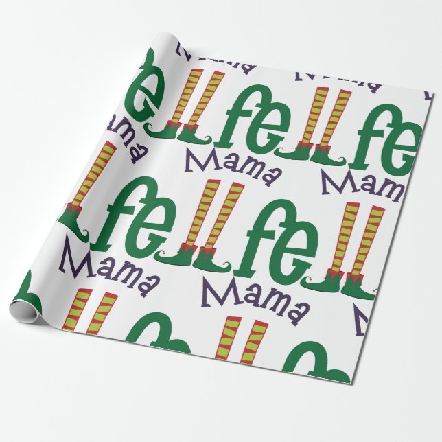 Papier Cadeau Mama Elf (Déroulé)