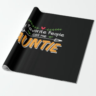 Papier Cadeau Maman Art Favori Les gens me appellent Tante