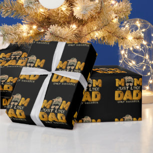 Papier Cadeau Maman drôle tout comme papa mais en plus intellige