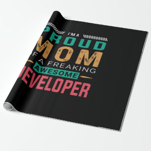 Papier Cadeau Maman Du Développeur Génial