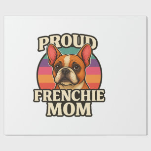 Papier Cadeau Maman Frenchie Adorable Bouledogue Français Concep