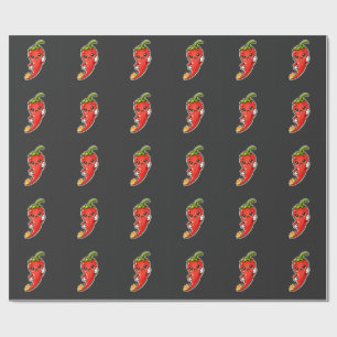 Papier Cadeau Maman Piquante - Truc Chaud - Fans de Nourriture