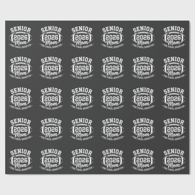 Papier Cadeau Maman Senior 2026 Le Dernier Quart (Plat)
