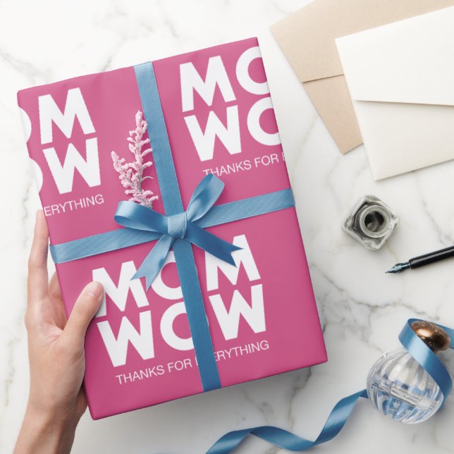 Papier Cadeau Maman, Wow ! (Cadeaux)