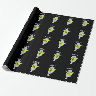Papier Cadeau Manatee Funny Animal Pun Dark BG