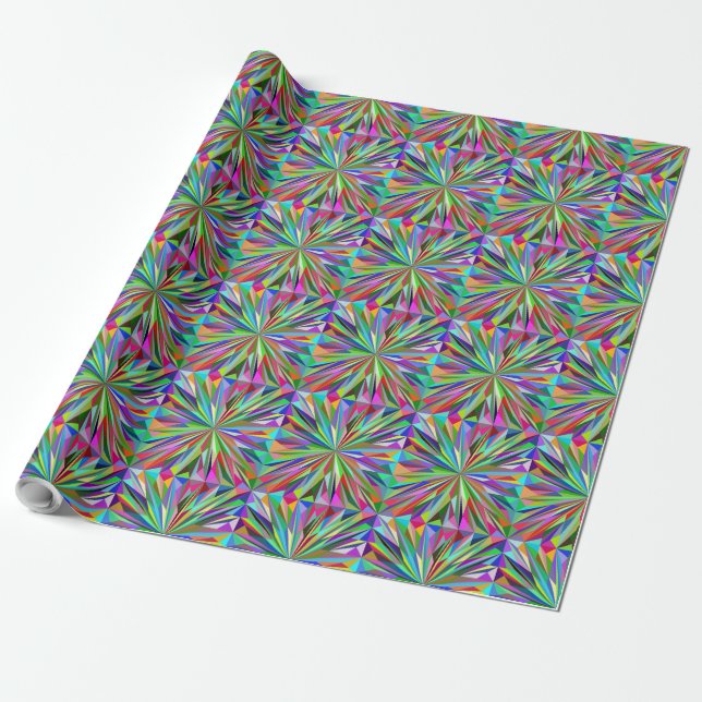 Papier Cadeau Mandala Abstrait (Déroulé)