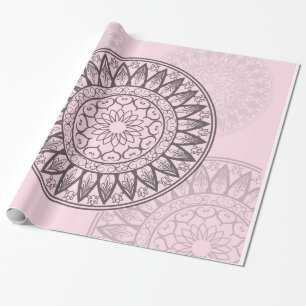 Papier Cadeau Mandala dans le rose
