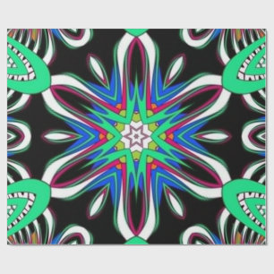 Papier Cadeau Mandala Electric Bloom
