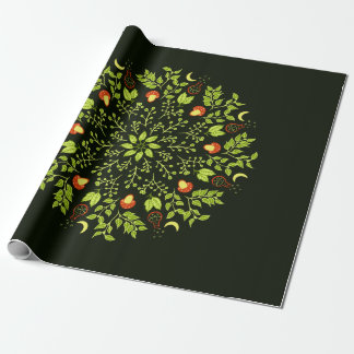 Papier Cadeau Mandala - Potions, Champignons, Feuilles