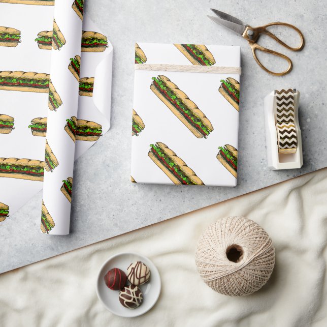 Papier Cadeau Manger un jour de sandwich (Artisanat)