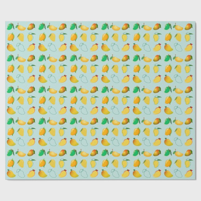 Papier Cadeau Mangue Fraîche (Plat)