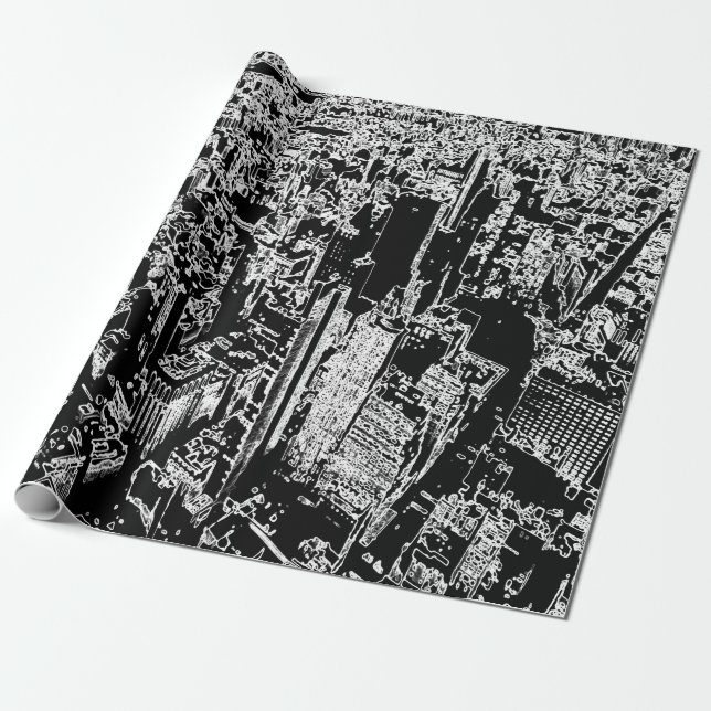 Papier Cadeau Manhattan conçu (Déroulé)