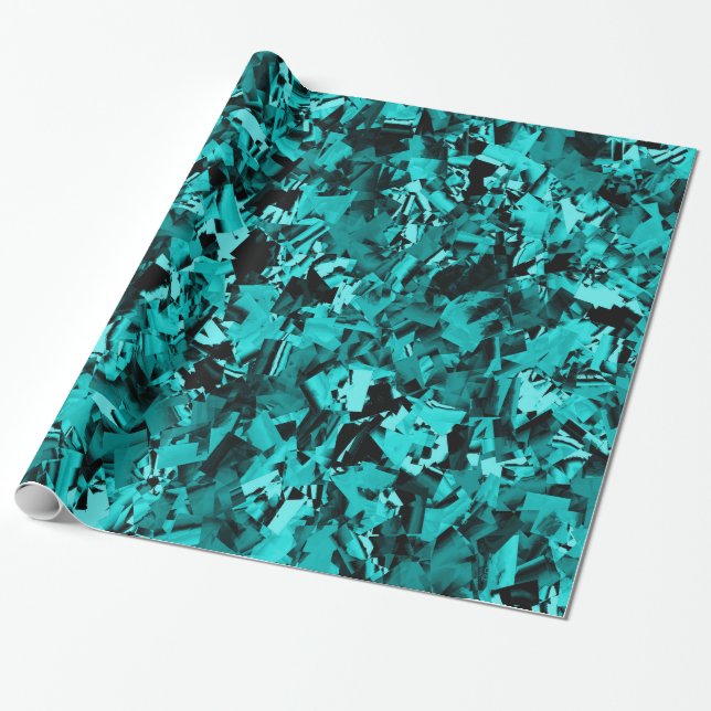 Papier Cadeau Manie du turquoise... (Déroulé)