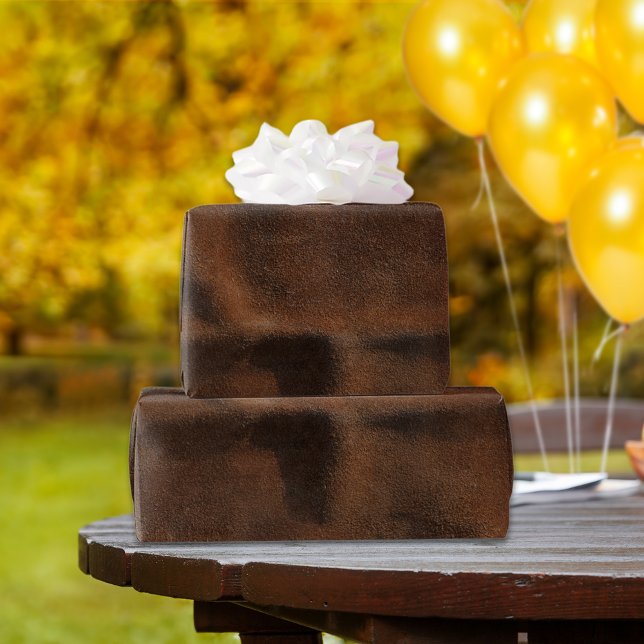 Papier Cadeau Manteau Brown ressemblant au cuir (Créateur téléchargé)