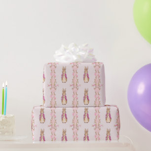 Papier Cadeau Manteau rose lapin classique