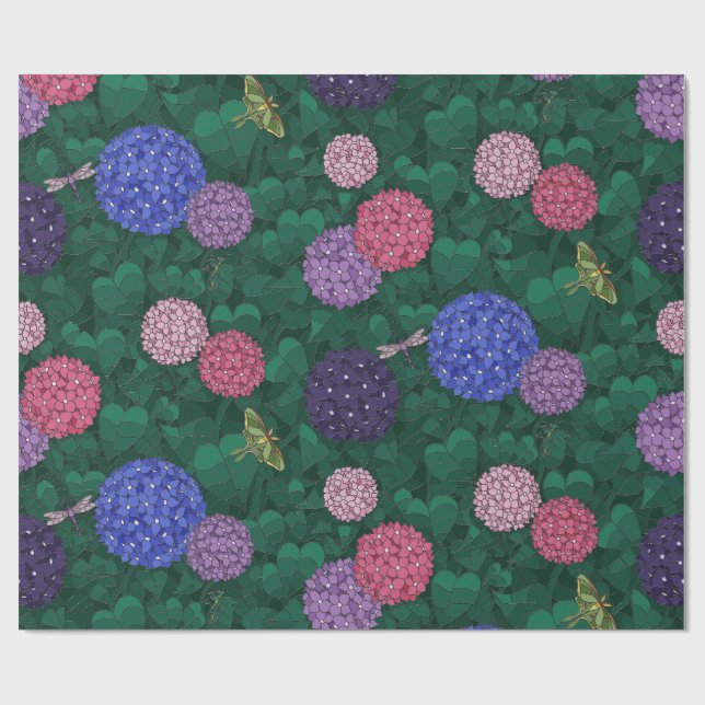 Papier Cadeau Mantis de minuit & Moth de lune (Plat)