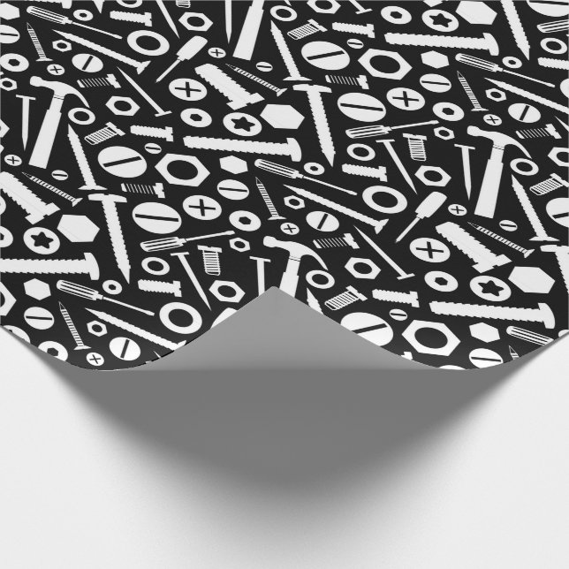 Papier Cadeau Manyman DO-IT-YOURSELF Mister Fixit Hammer Nuts Ou (Coin)