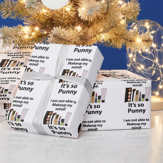 Papier Cadeau Maquillage Blague Drôle Maquillage (Vacances)