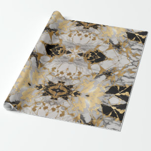 Papier Cadeau Marble Majesty - Papier d'enveloppement luxueux