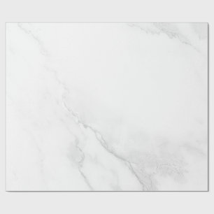 Papier Cadeau Marbre Blanc