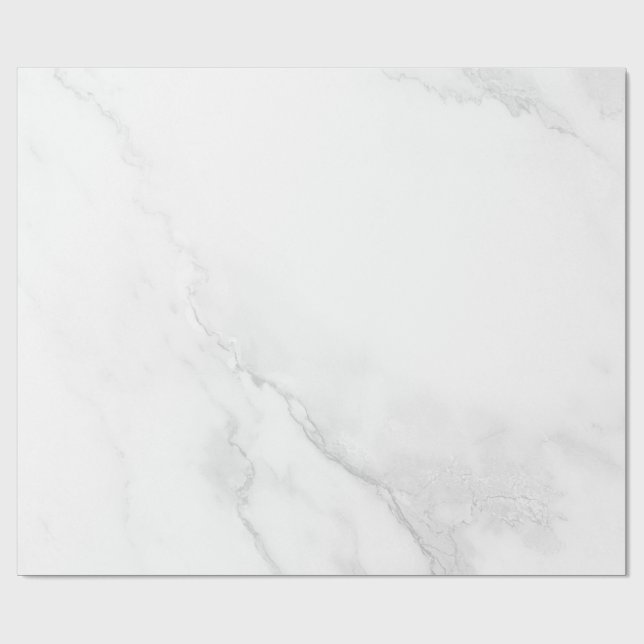 Papier Cadeau Marbre Blanc (Plat)