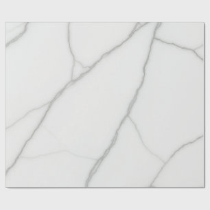 Papier Cadeau Marbre Blanc