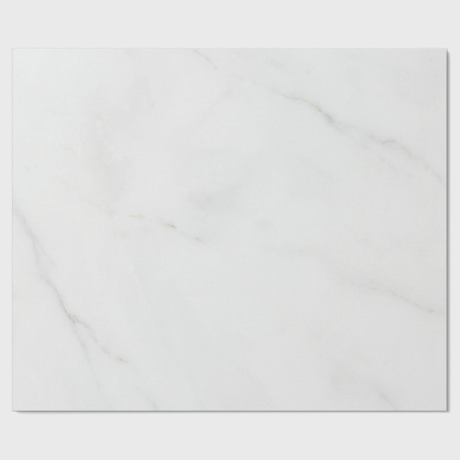 Papier Cadeau Marbre Blanc (Plat)