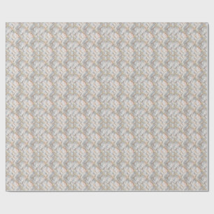 Papier Cadeau Marbre Blanc Royal Pierre & Motif de Veine d'Or Ar