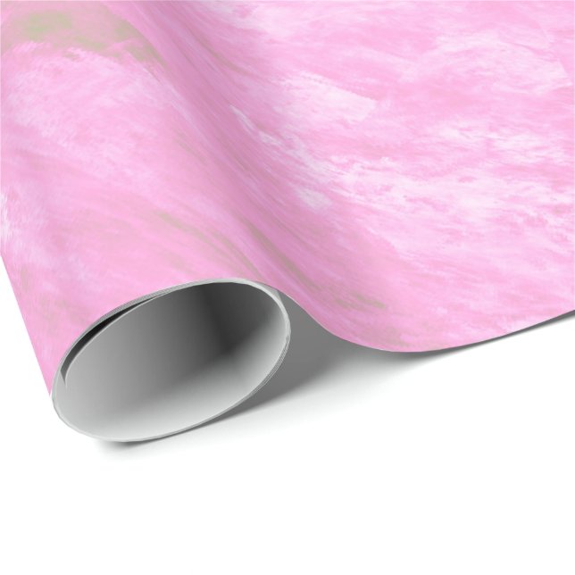 Papier Cadeau Marbre rose (Coin rond)