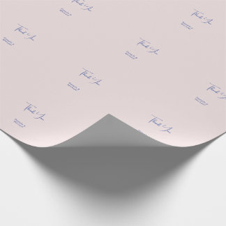 Papier Cadeau Mariage Élégant minimaliste Merci classique