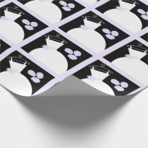 Mariage Gown violet noir pastel