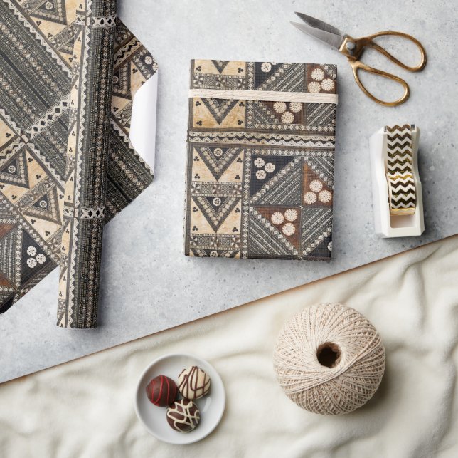 Papier Cadeau Mariage hawaïen Tapa Cloth (Artisanat)