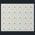 Papier Cadeau Mariage Hydrangea Bleu Rayé de la Côte<br><div class="desc">Célébrez avec une invitation classique de mariage à thème côtier. Ce design présente de délicates hydrangeas bleu et rose à l'aquarelle encadrées par un ovale festonné sur un fond rayé bleu intemporel. C'est le choix parfait pour une élégante garden-party ou un mariage d'été.</div>