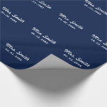 Papier Cadeau Mariage nuptial personnalisé<br><div class="desc">Un grand cadeau pour la lune de miel d'une mariée,  la douche nuptiale ou la fête de la bachelorette !</div>