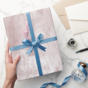 Papier Cadeau Mariage rose pâle chic Dusty Rose