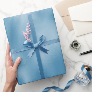 Papier Cadeau Mariage Turquoise Bleu  